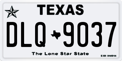 TX license plate DLQ9037