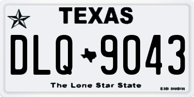 TX license plate DLQ9043