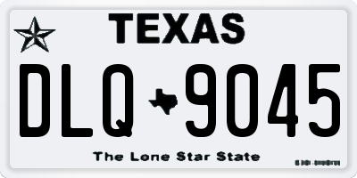 TX license plate DLQ9045