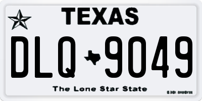 TX license plate DLQ9049