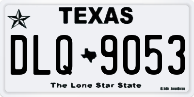 TX license plate DLQ9053
