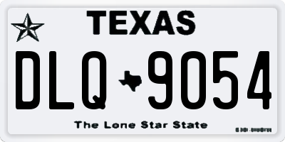 TX license plate DLQ9054