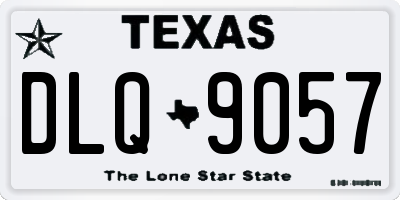 TX license plate DLQ9057