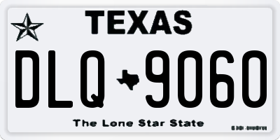 TX license plate DLQ9060