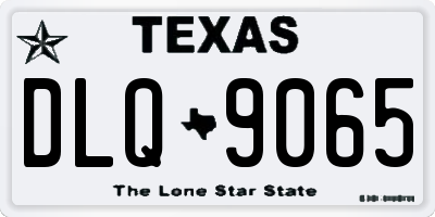 TX license plate DLQ9065