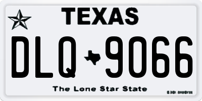 TX license plate DLQ9066