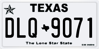 TX license plate DLQ9071