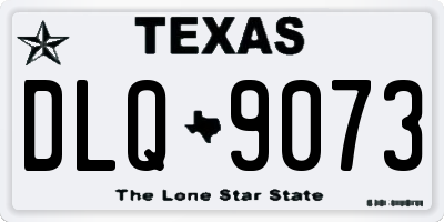 TX license plate DLQ9073