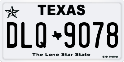 TX license plate DLQ9078
