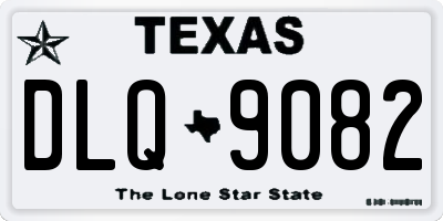 TX license plate DLQ9082