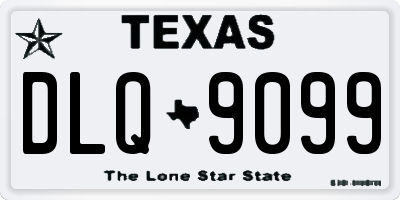 TX license plate DLQ9099