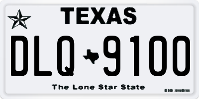 TX license plate DLQ9100