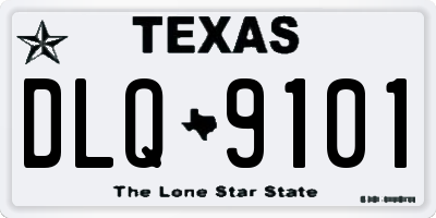 TX license plate DLQ9101