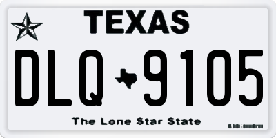 TX license plate DLQ9105