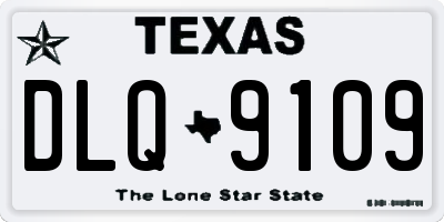 TX license plate DLQ9109