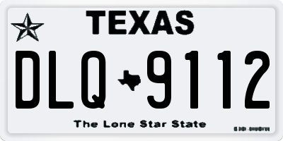 TX license plate DLQ9112