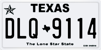 TX license plate DLQ9114