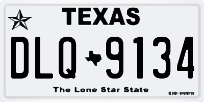 TX license plate DLQ9134