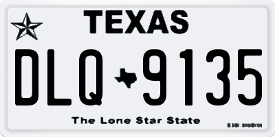 TX license plate DLQ9135