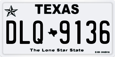 TX license plate DLQ9136