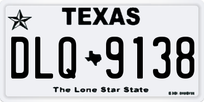 TX license plate DLQ9138