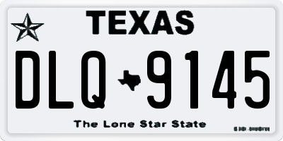 TX license plate DLQ9145