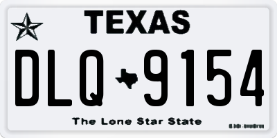 TX license plate DLQ9154