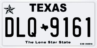 TX license plate DLQ9161
