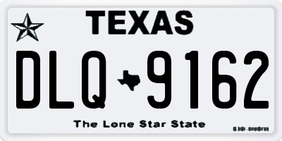 TX license plate DLQ9162