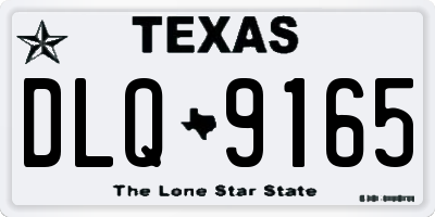 TX license plate DLQ9165