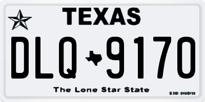 TX license plate DLQ9170