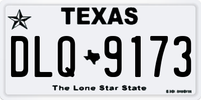 TX license plate DLQ9173