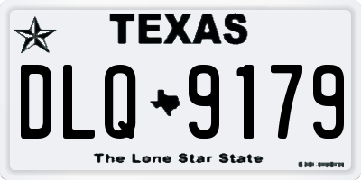 TX license plate DLQ9179