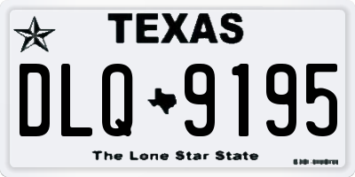 TX license plate DLQ9195