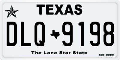 TX license plate DLQ9198