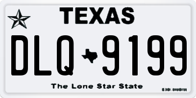 TX license plate DLQ9199