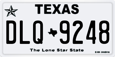 TX license plate DLQ9248