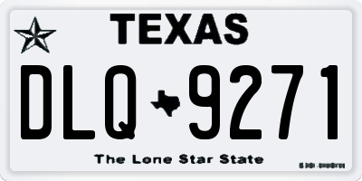 TX license plate DLQ9271