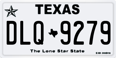 TX license plate DLQ9279