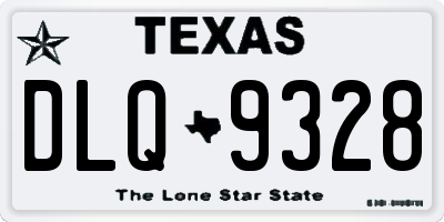 TX license plate DLQ9328