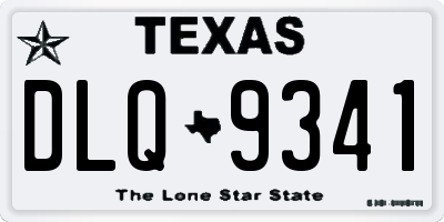 TX license plate DLQ9341