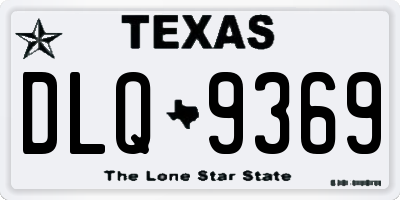 TX license plate DLQ9369