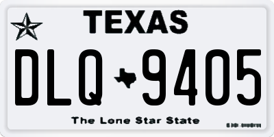 TX license plate DLQ9405