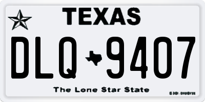 TX license plate DLQ9407
