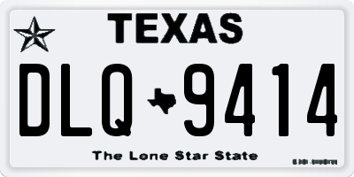 TX license plate DLQ9414