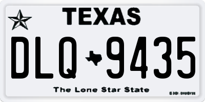 TX license plate DLQ9435
