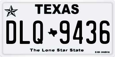 TX license plate DLQ9436