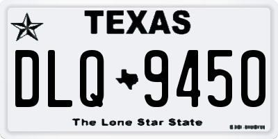 TX license plate DLQ9450