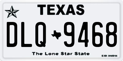 TX license plate DLQ9468