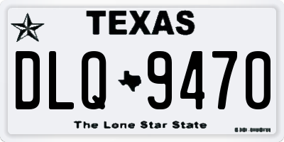 TX license plate DLQ9470